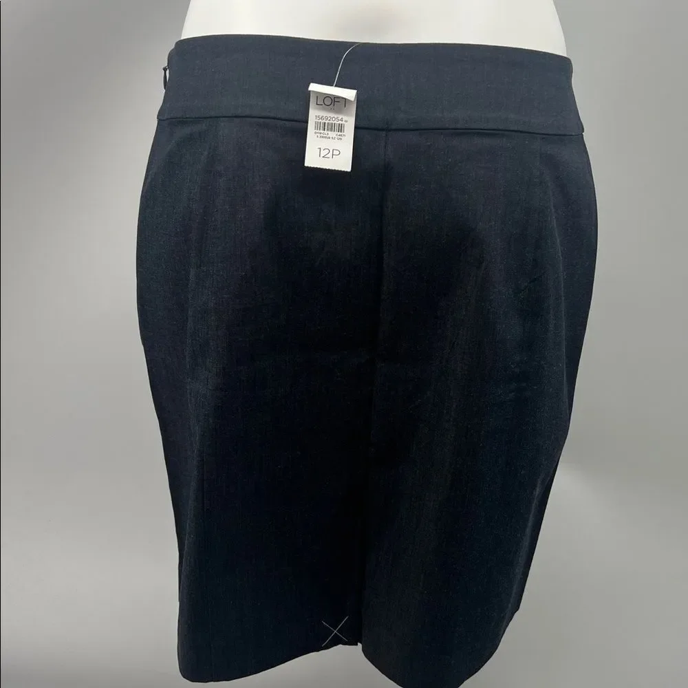 LOFT Petites Dark Blue Pencil Skirt 12P
